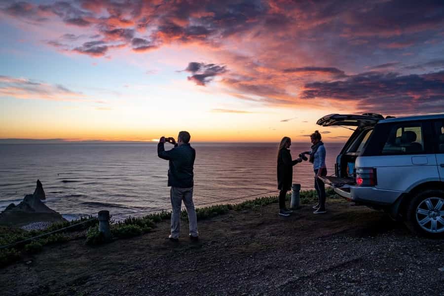 Cape Kidnappers: Gannet Colony Exclusive Sunrise Tour - The cliff-top viewpoint toward Napier and Mahia