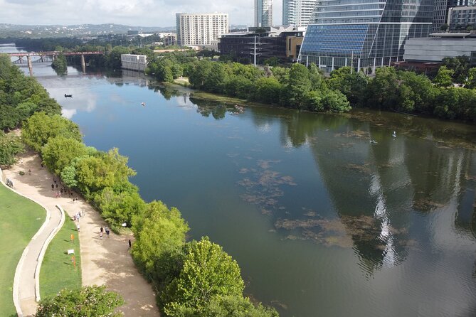 Downtown Austin Skyline Clear Kayak Tour at Lady Bird Lake - The sandbar break on Barton Creek