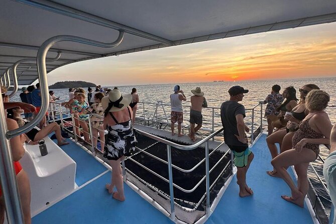 Flamingo Family Fun Catamaran Snorkel:Comfortable shaded seating - Setting out from Playa Flamingo at 2 p.m.