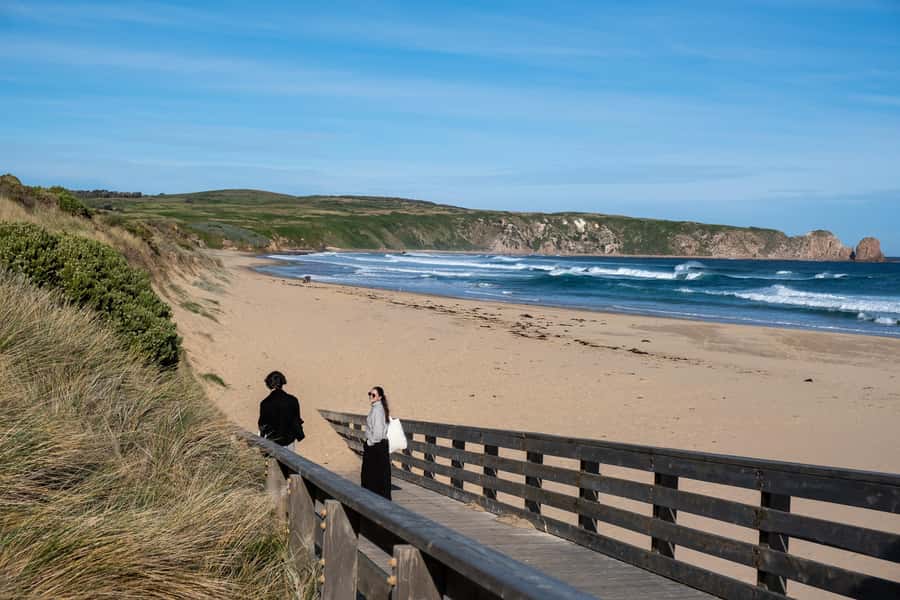 From Melbourne: Phillip Island and Penguin Parade Day Tour - The Nobbies and distant Seal Rocks
