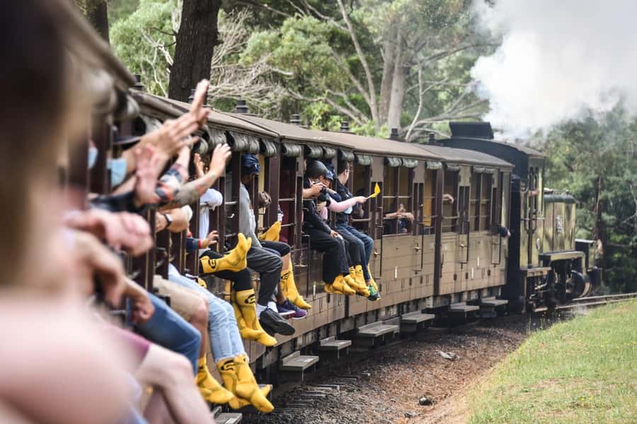 From Melbourne: Puffing Billy Steam Train & Wildlife Tour - Riding Puffing Billy from Belgrave to Lakeside