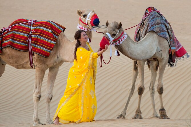 High Red Dunes with Camel Ride, Sandboarding, Falcon Show and VIP BBQ Dinner - BBQ dinner and VIP seating