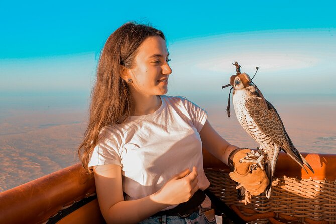 Hot Air Balloon Ride & In-flight Falcon Show including Transfers - The 4:00 am start and the road to the desert