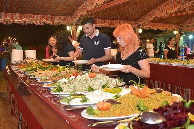 Hot Air Balloon Ride With Gourmet Breakfast & Falcon Show - Landing and the traditional Bedouin camp