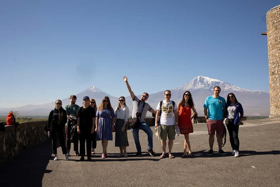 Khor Virap, Noravank and Birds' Cave Trip with Wine Tasting - Khor Virap and the Mount Ararat view