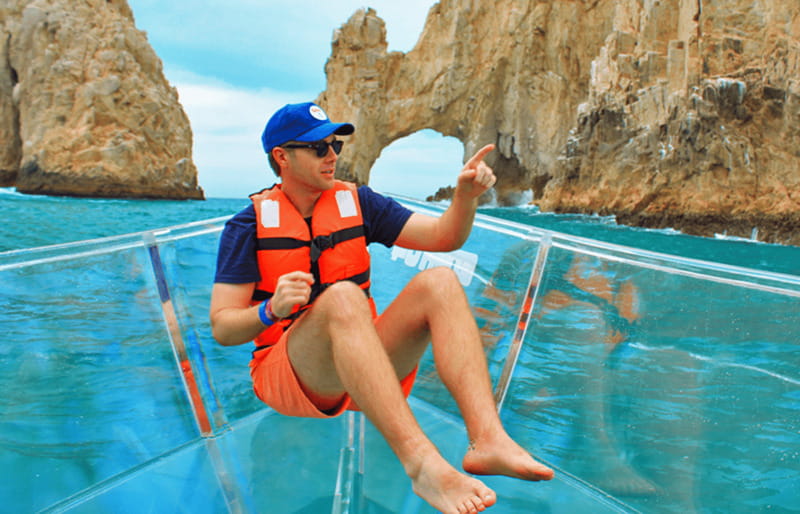 Los Cabos Arch & PelicanRock Cabo San Lucas CrystalBoat Tour - The Arch photo stop and the group-size question