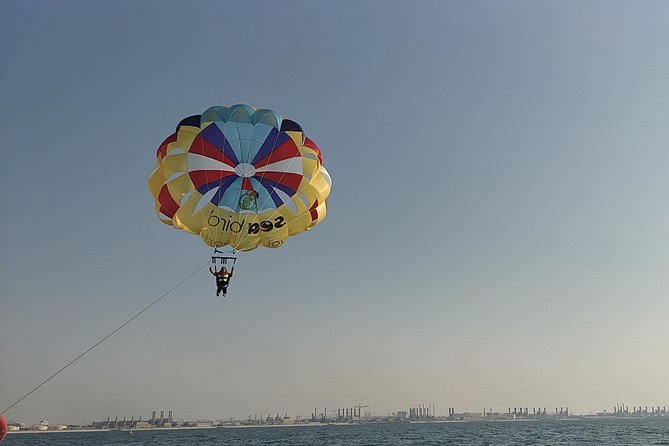 Parasailing Adventure on Jumeirah Beach with Sea Bird water Sports Dubai - The crew and the small-boat advantage