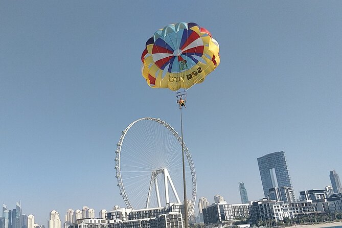 Parasailing Adventure on Jumeirah Beach with Sea Bird water Sports Dubai - My call: book it for the view, not the length
