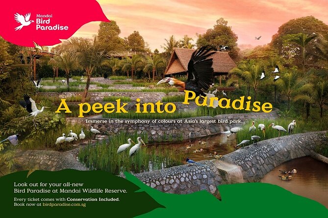 Singapore: Bird Paradise Entry Ticket - A full day among 5,000 birds