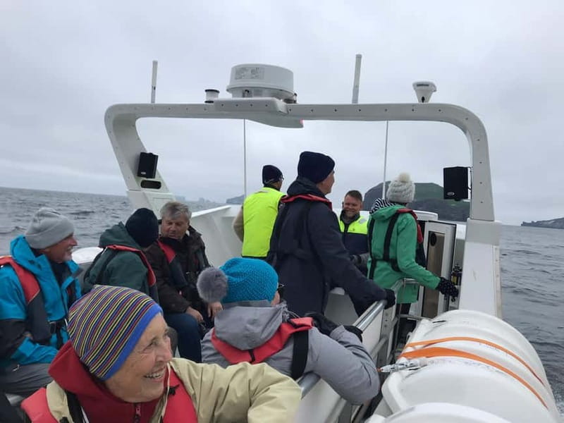 Vestmannaeyjar: Puffin, Island, and Volcano Boat Tour - Sailing toward Elliðaey and Bjarnaey