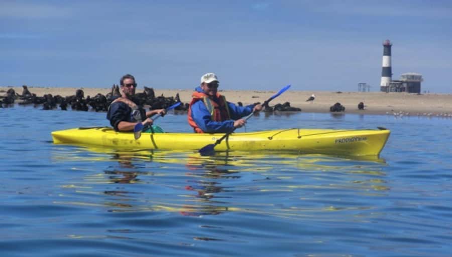 Walvis Bay: Pelican Point Kayaking Tour - The drive beside Walvis Bay Lagoon