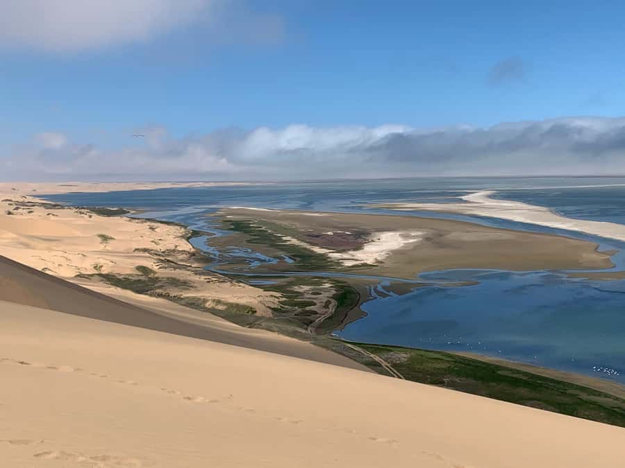 Walvis Bay: Pelican Point Seal and Sandwich Harbour Tour - Salt works, pink lakes, and the road to open sand
