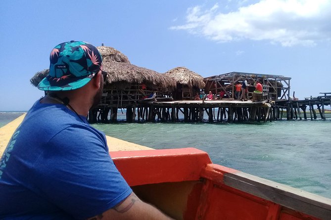 YS Falls & Pelican Bar Tour - Taking the boat to Floyd’s Pelican Bar